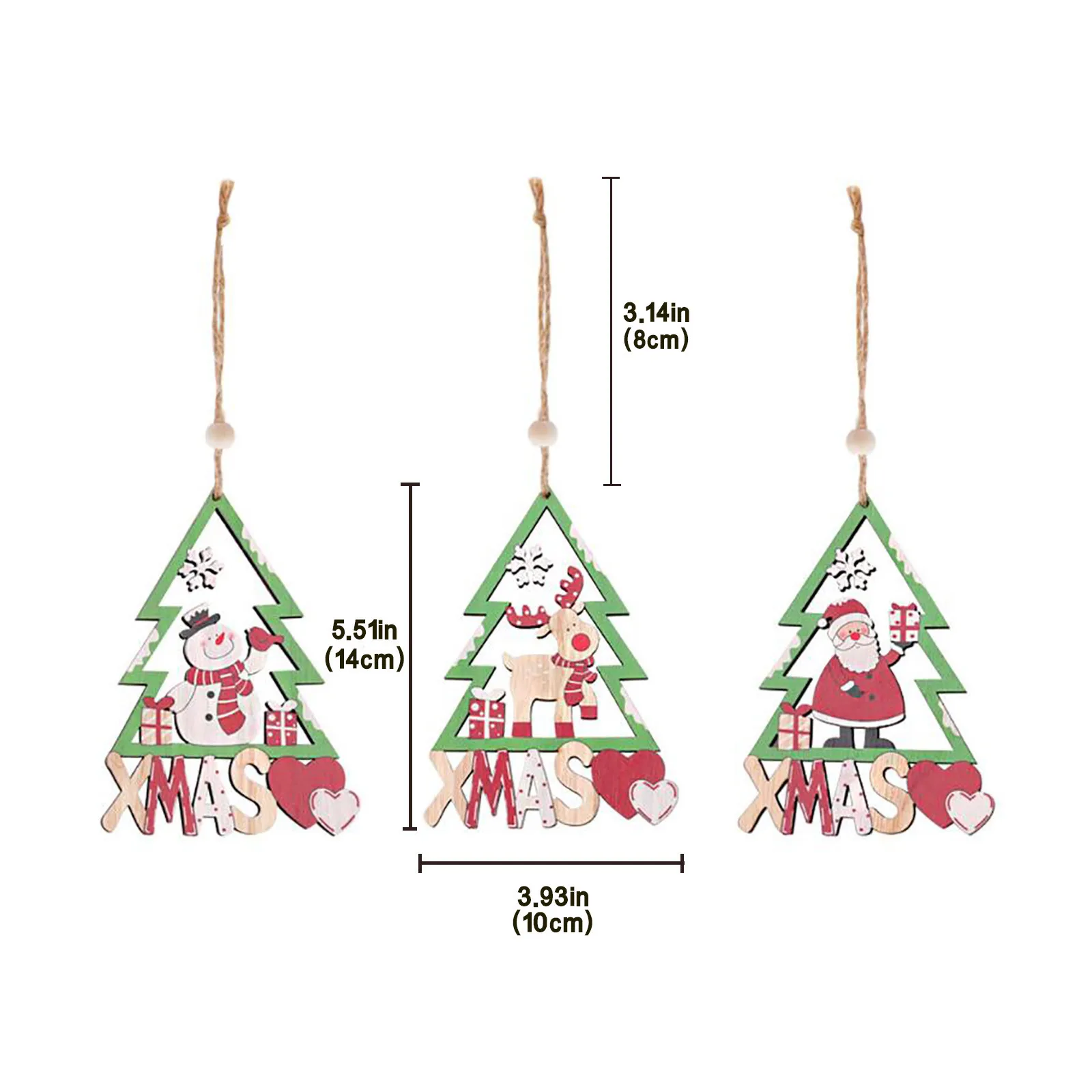 2021 Рождественский Декор для дома деревянный Санта Клаус Снеговик Милу олень