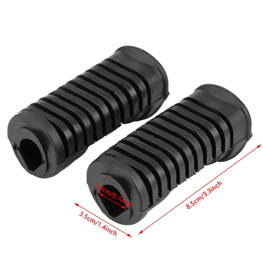 

E0067 1 пара мотоциклетные Передние Подножки пластина для подножки резиновая накладка для захвата для Honda 125cc CG125 подножки для ног