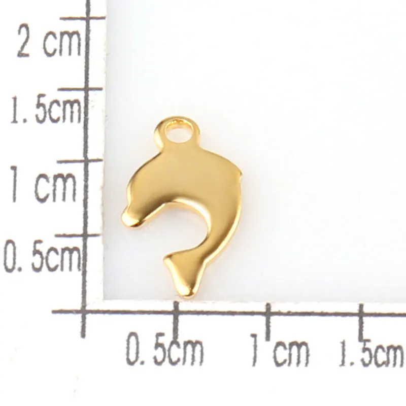 

20pcs Stainless Steel Dolphin Accessory Pendant Animal Pendants Suitable DIY Jewelry Making Earring Bracelet Necklace HXD