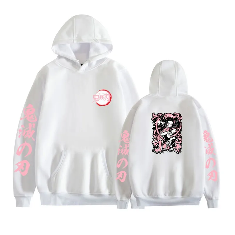

Hot Japanese Anime Demon Slayer Kimetsu No Yaiba Hoodies Men Kawaii Cartoon Unisex Tanjirou Kamado Graphic Sweatshirts Male