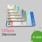 120 шт., пластиковые пластификаторы для рулонного ламинатора, 6 размеров (3, 5, 6, 7, 8, A4)