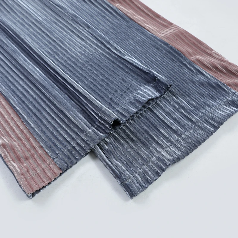 

SHINYMORA New Autumn Fashion Gold Velvet Wide-leg Pants Women High Waist Straight Loose Side Striped Fashion Casual Pants Female