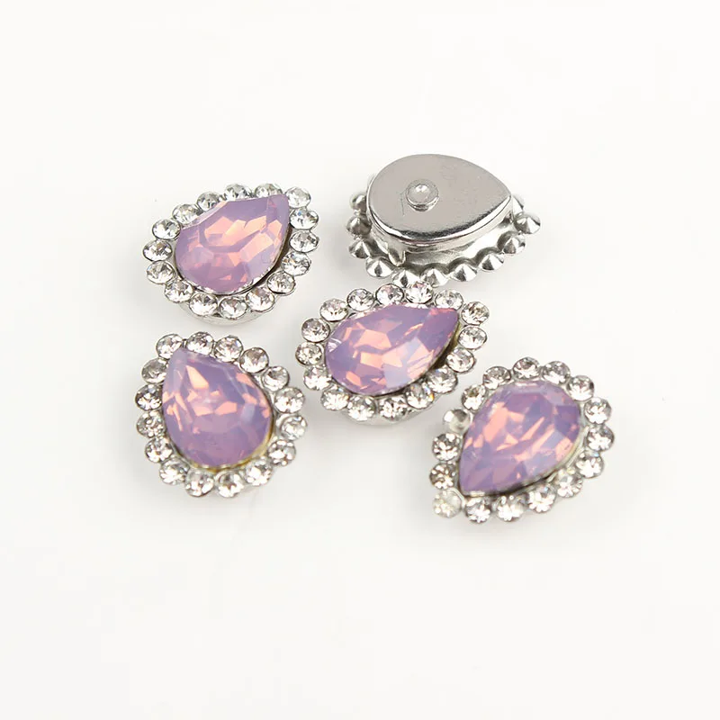 Lt purple OpalSilver Коготь чашки Стразы смешанные цвета сияющие кристаллы стеклянные камни отделка Золотая основа не горячей фиксации пришить стразы для одежды - Цвет: Lt purple OpalSilver