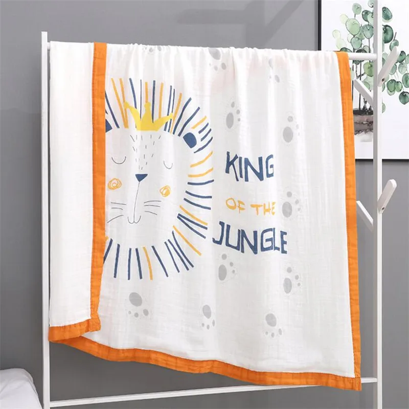 110*110 см, банное полотенце для новорожденных, одеяло, 4 слоя, бамбуковое Хлопковое одеяло для сна, детское одеяло для сна, детское одеяло - Цвет: As the photo