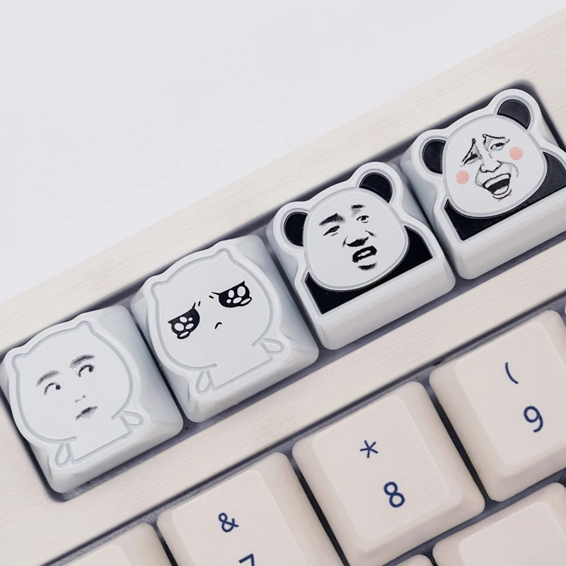 Holyoops милый мем ремесленный Keycap CNC анодированный алюминий совместимый