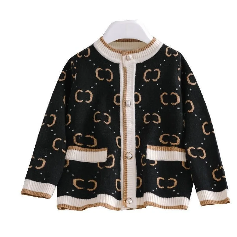 

2021 Autumn Winter New Children's Korean Clothing Boys Sweaters Baby Cardigan Printing Top Long Sleeve Coat Casual Tunic Fashion