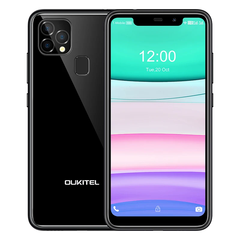 

2021 5G OUKITEL C22 Smartphone Celular Phone Triple Camera Light Weight 2.5D Glass Back 4GB RAM 128GB ROM 2.0Ghz