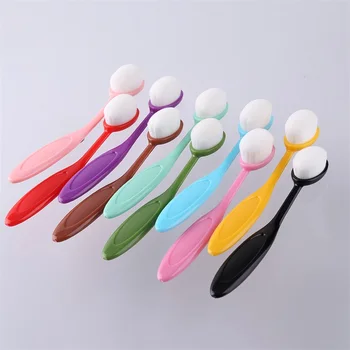Blending Brushes for Card Making Oval Makeup Brushes Portable Toothbrush and Caps Ink Application Tools Nylon Hair 1