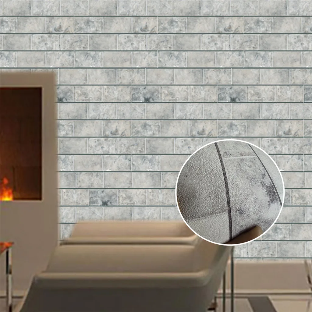 3D кирпичные креативные настенные наклейки 28x28 см панели наклейка для комнаты
