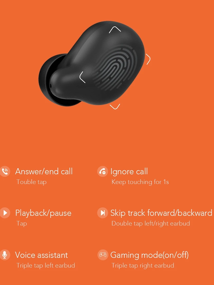 

T15 Touch Control True Wireless Earhones Battery Level Display TWS Bluetooth Earbud Stero Sound Low latency Game Headset