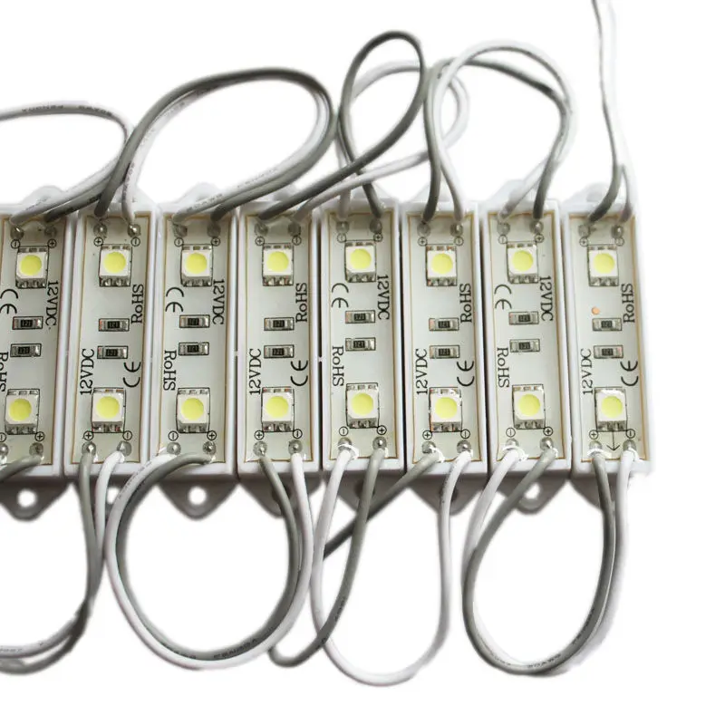 

RGB LED Light Plastic MODULE 5050 SMD 2led Module Decorative Light for letter sign advertising Waterproof IP67