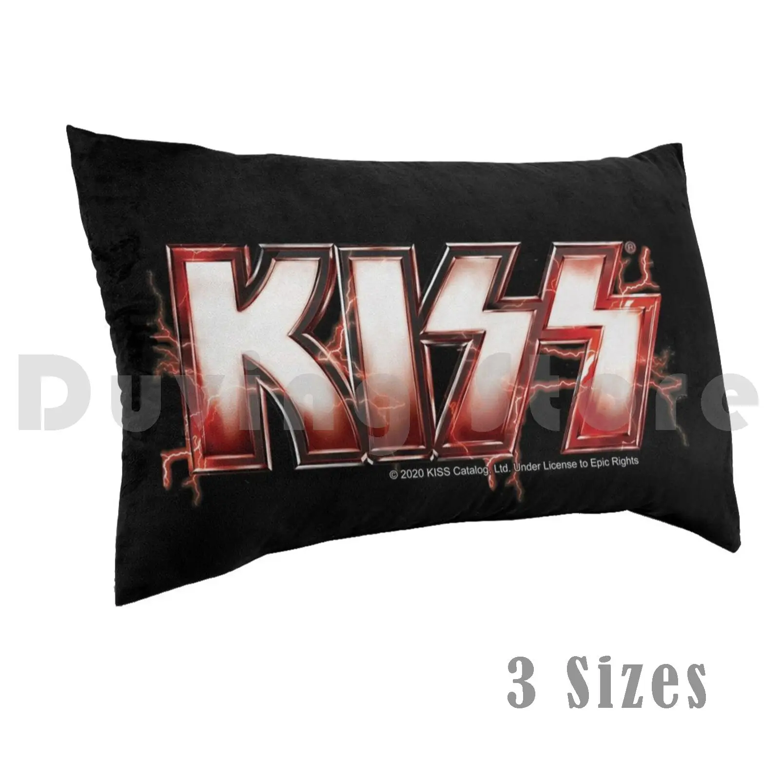 Поцелуй? Рок Музыкальная Группа-красный молния LogoPillow чехол Kiss Fan Art Band Music The