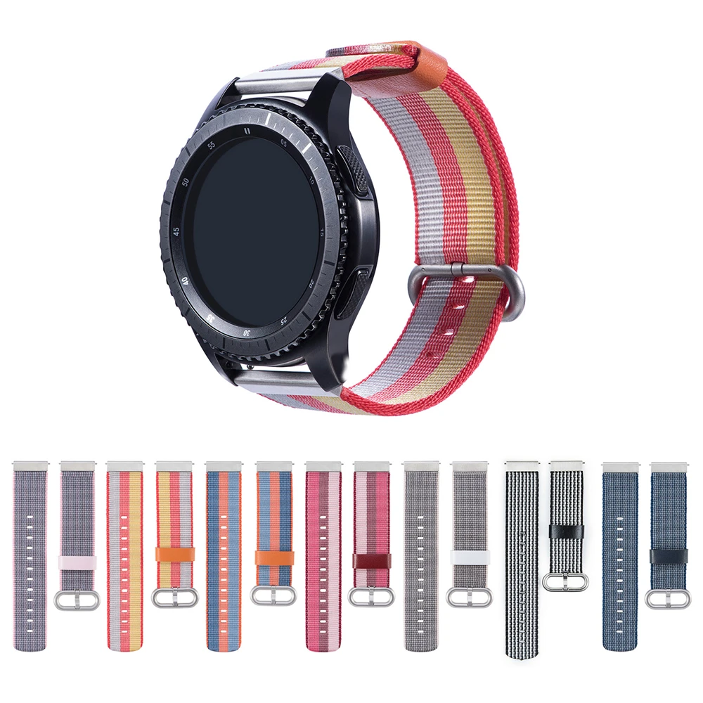 

22mm Watch Straps for Samsung Galaxy Watch 3 45mm/46mm Gear 2 S3 Huawei Watch GT 2 GT2 Pro Magic Watch Amazfit Pace Bands