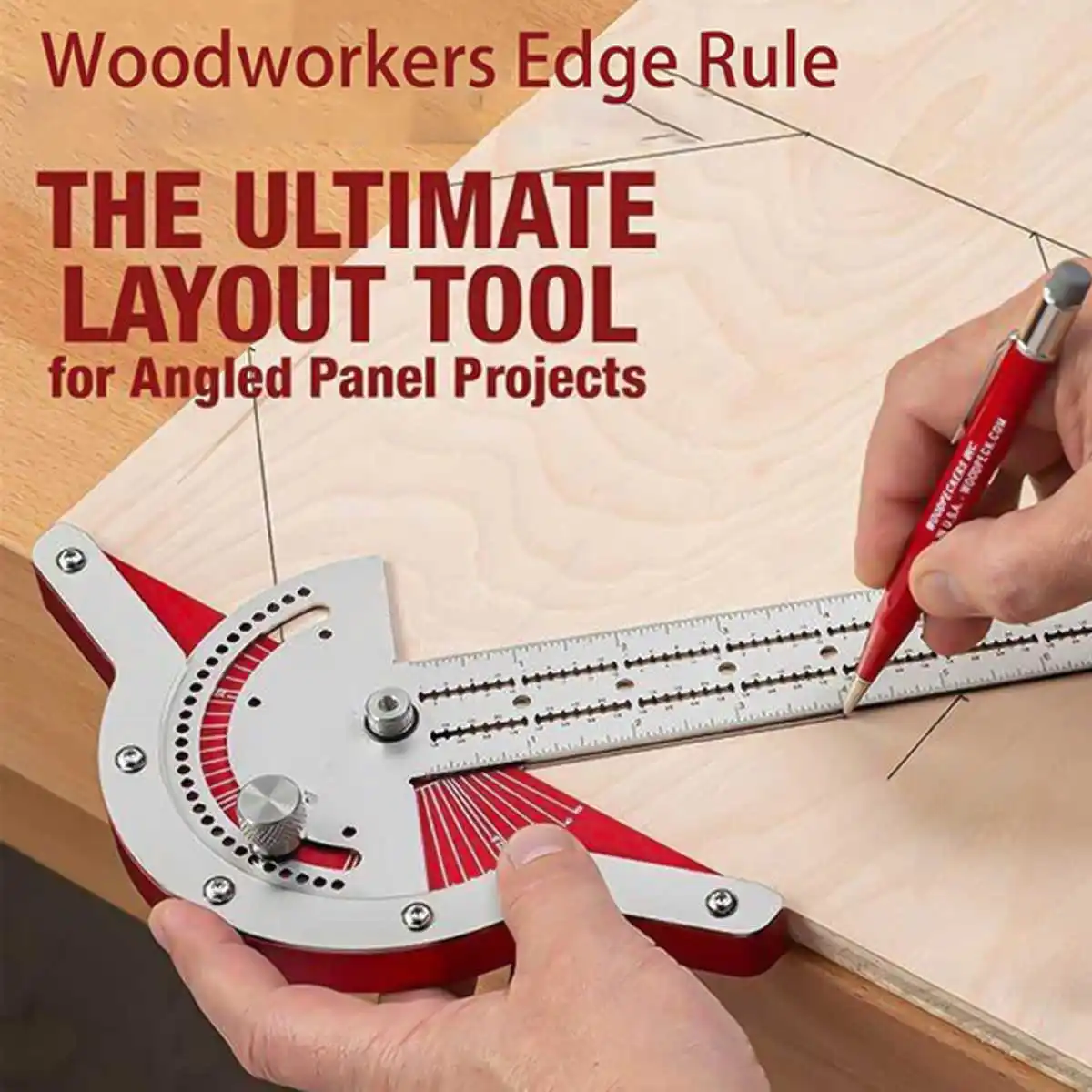 

Wood Workers Edge Rule Efficient Protractor Angle Protractor Woodworking Ruler Angle Measure Stainless Steel Carpentry Tool