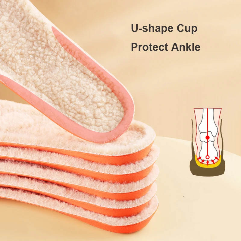 Heated Warm Sport Insoles Soft Breathable Winter  Thermal Shoes Soft  Lightweight Sweat-absorbent Comfortable Boots Pad Sole