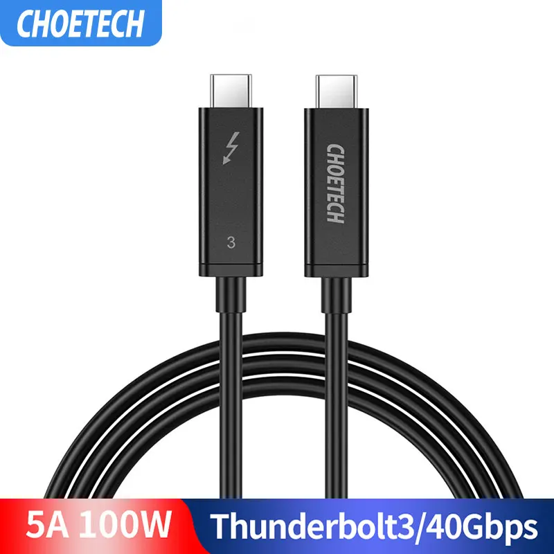 Thunderbolt 3 2 м/6.5f 40 Гбит/с 100W 5A/20V кабель Поддержка 5K UHD или 4K 60HZ Дисплей Тип usb C HDMI для
