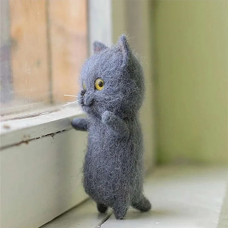 Сделай Сам модный изготовленный на заказ маленький шерстяной войлочный лиса