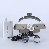 2 5x3 5x dental medical surgical magnifying glass with condensing led headlamp head mounted binocular magnifying glass