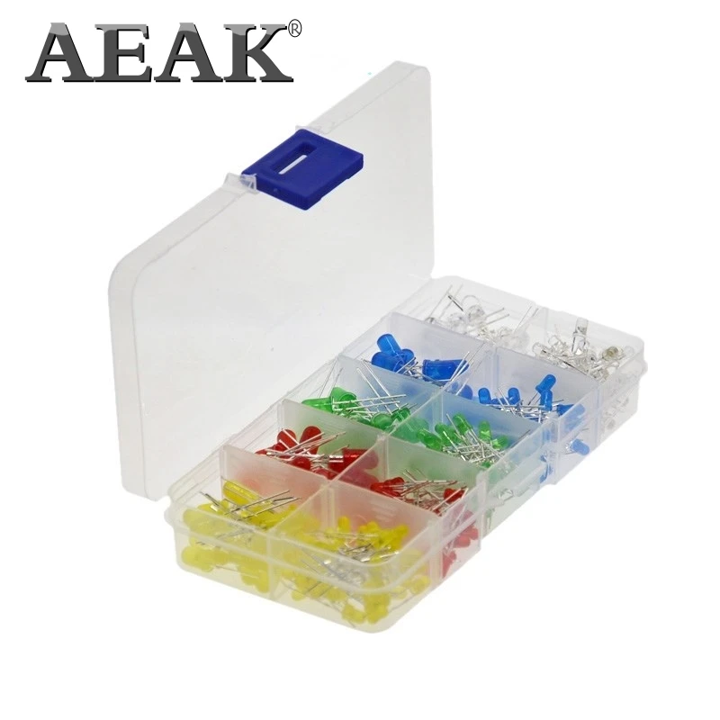 300 шт. 3 мм 5 светильник белые желтые Красные Зеленые Синие наборы DIY LED s набор в 20 мА