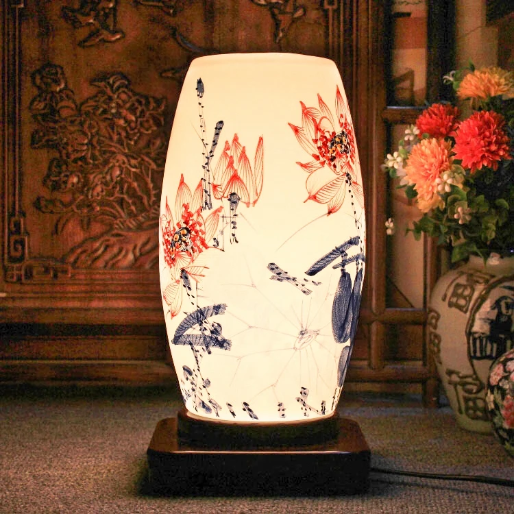Прикроватные Тумбочки в китайском стиле керамический фарфор ручная роспись -