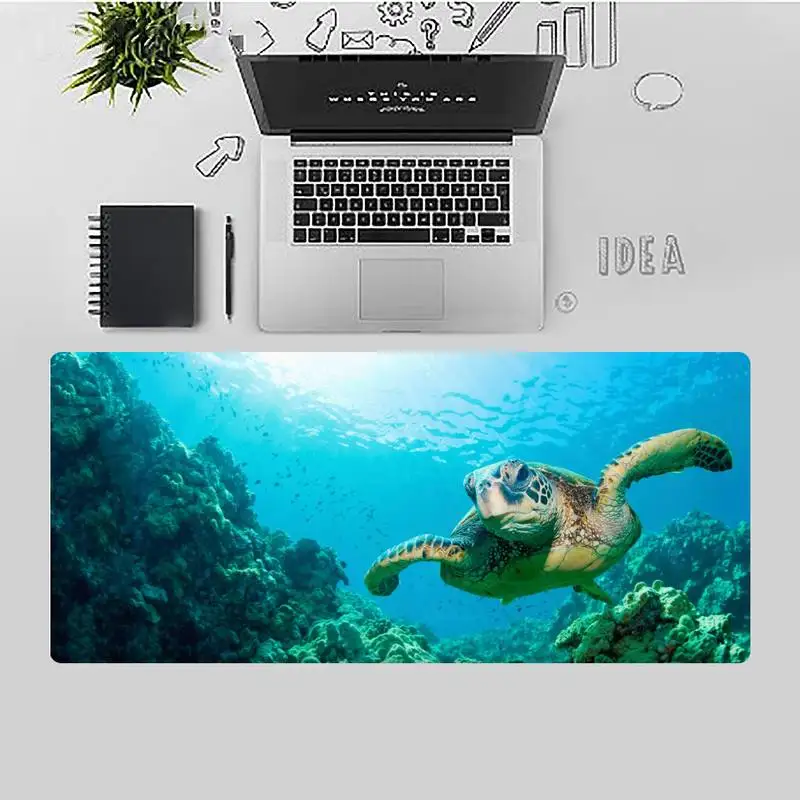 

Turtle Keyboards Mat Rubber Gaming mousepad Desk Mat X XL XXL Non-slip Cushion Thickness 2mm LockEdge equal LE