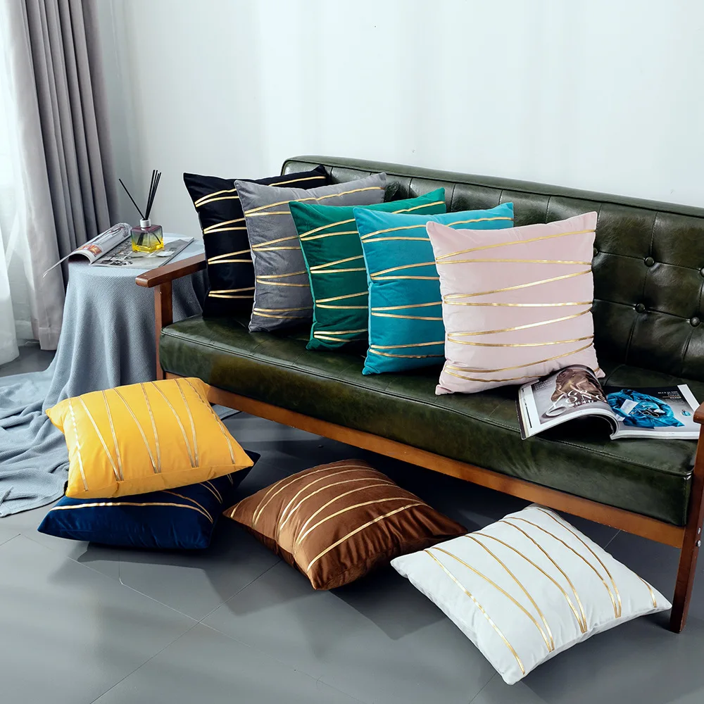 

45x45CM Phnom Penh Velvet Pillow Case Ins Style Home Decor Cushion Cover Suede Pillow Case Customizable Decorative Pillowcases