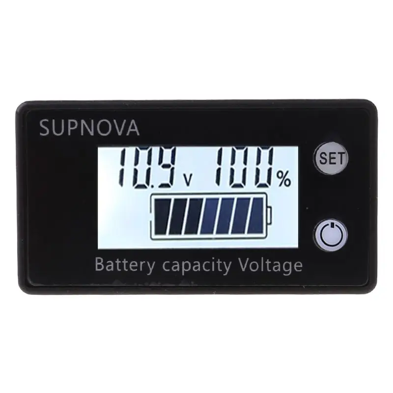 

Battery Capacity Indicator DC 8V-100V Lead Acid Lithium LiFePO4 Car Motorcycle Voltmeter Voltage Gauge 12V 24V 48V 72V