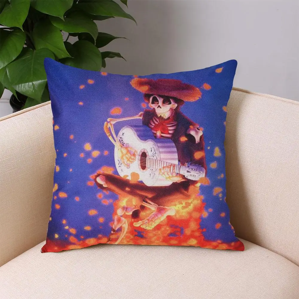 Artinlive Хэллоуин чехол для подушки мультяшный фильм Pixar Coco Забавный Чехол дивана из