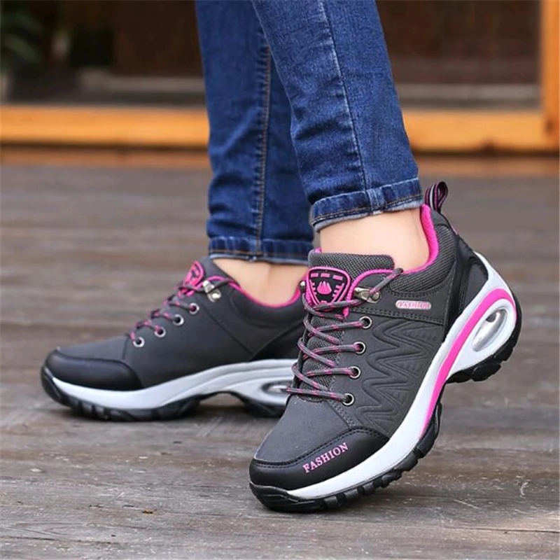 Women's work shoes in autumn and winter outdoor antiskid wear-resistant travel casual air cushion cotton | Обувь