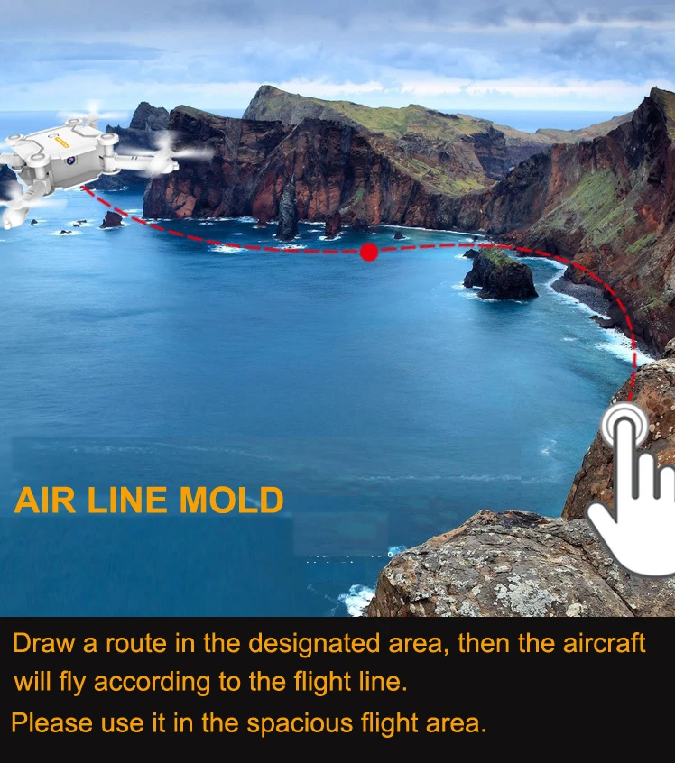 Мини складной БПЛА с высоким разрешением аэрофотосъемка микрокарманный пульт