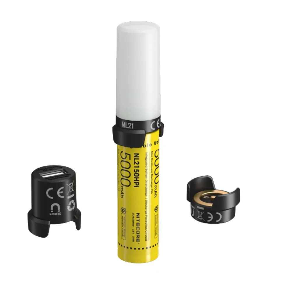 NITECORE 3 в 1 21700 интеллектуальная аккумуляторная система NL2150HPi 5000 мАч перезаряжаемая батарея + MPB21 Внешний
