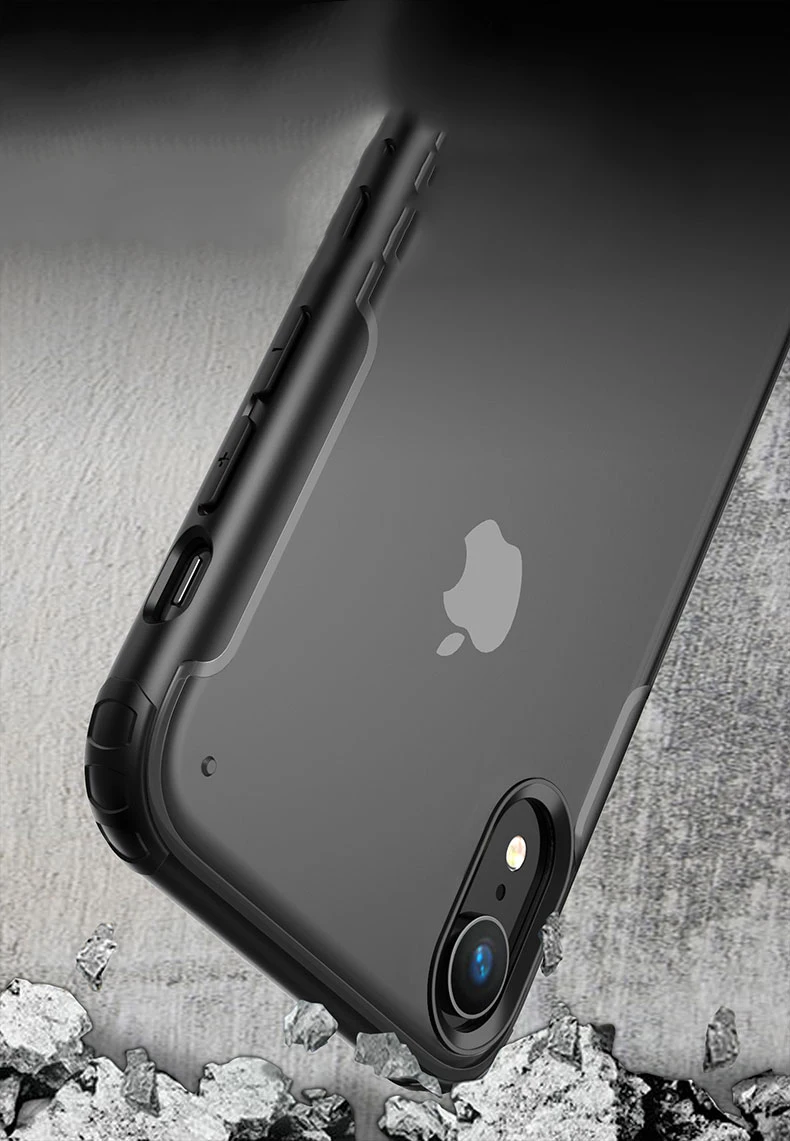 Защитный чехол для iPhone XS MAX XR X 11 2019 PC матовый прозрачный 7 6 6S 8 Plus TPU мягкий
