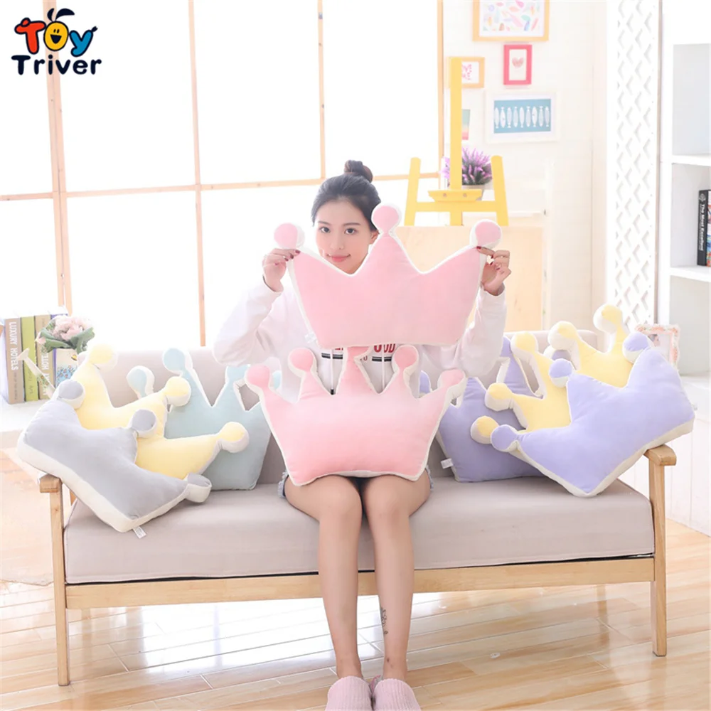 Корона в форме короны макарон принца принцессы плюшевая игрушка для дивана