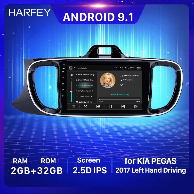 Harfey 9 дюймов все в одном Android 1 HD сенсорный экран радио для KIA PEGAS левая рука 2017