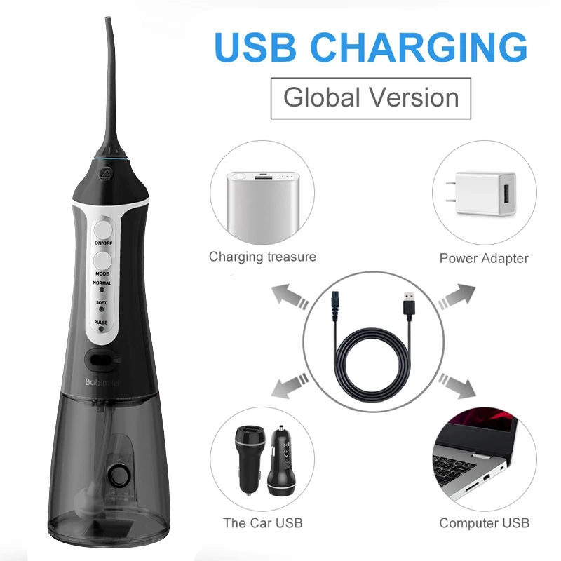 Умный ирригатор для полости рта с зарядкой от USB