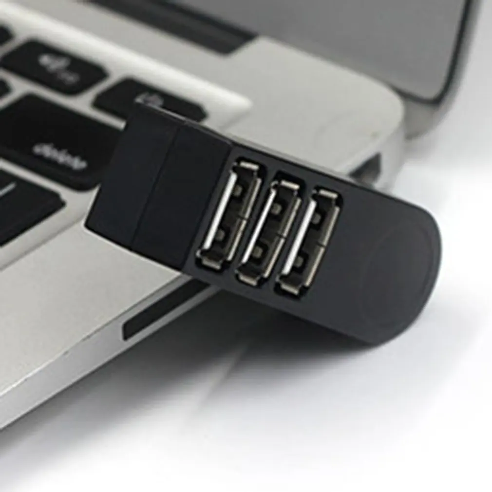 Usb2.0 концентратор сплиттер 3 usb роторный расширительный Док USB2.0 совместим с USB1.1