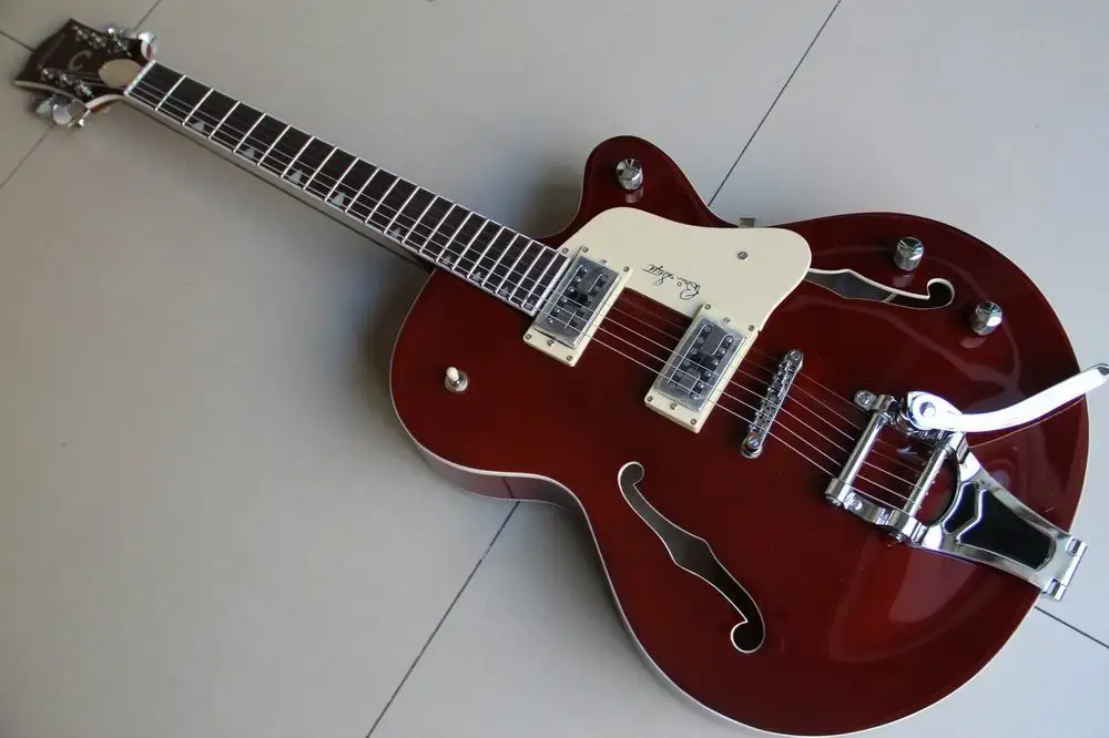 Новая модель Arrilavl Gretch 6120 электрическая гитара Jazz с полуполым корпусом винно