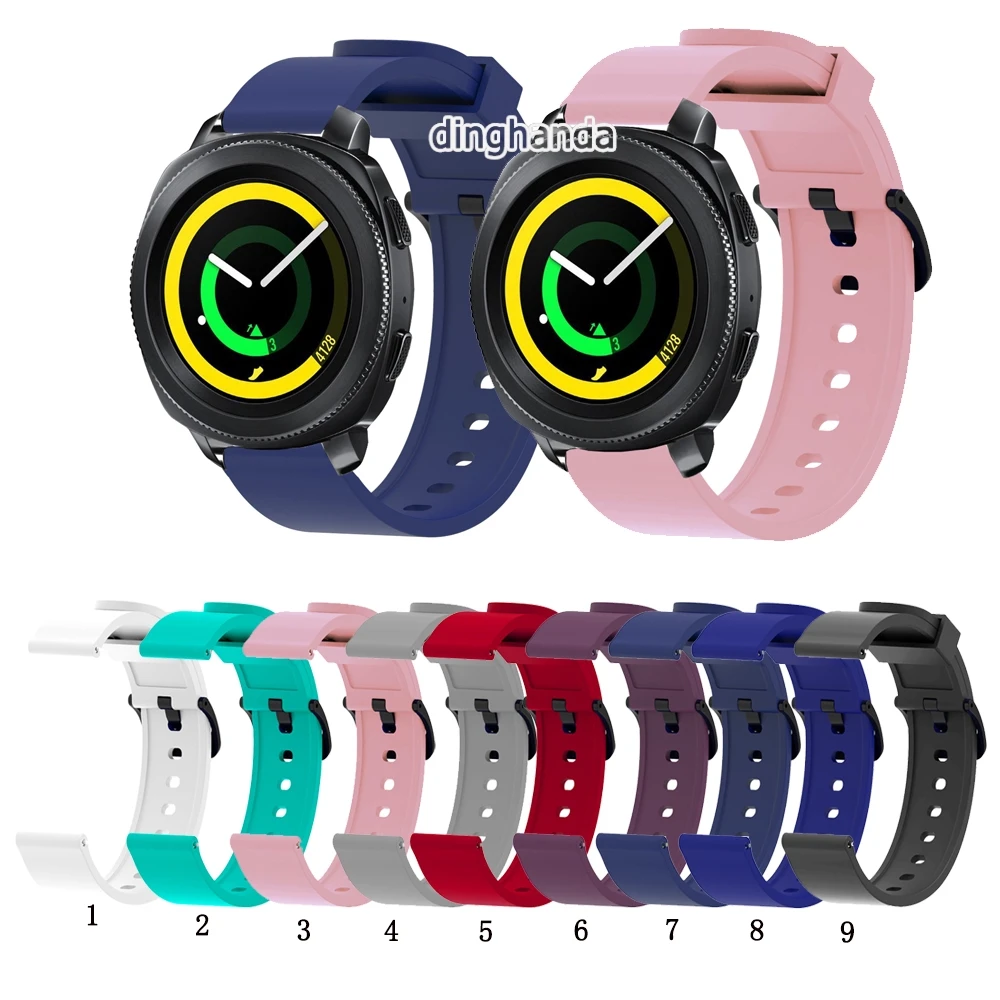 

20MM Soft Silicone Strap Watch Band For Samsung Galaxy Watch Active/Active2 40mm 44mm /Watch3 41mm/ 42mm/Sport R600 S4