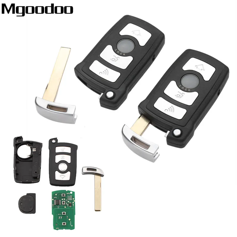 Mgoodoo 2 шт. 4 кнопки полный пульт дистанционного ключа автомобиля PC7992 PCF7945 чип 315 Гц
