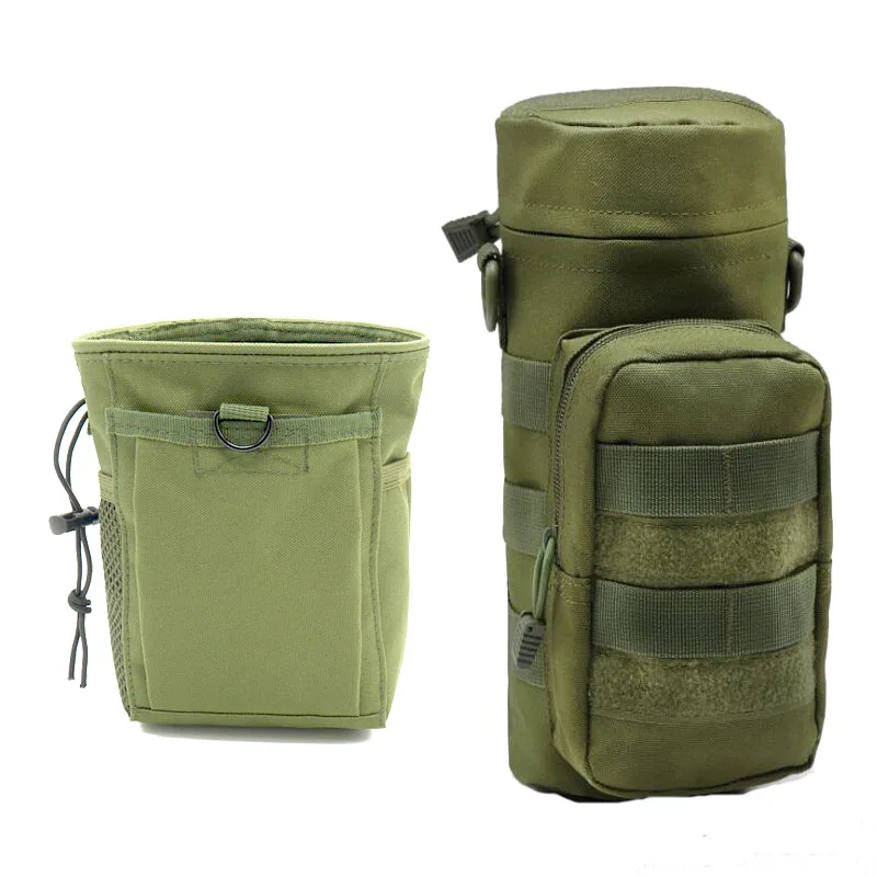 Two-piece Сумка Molle для военного тактического рюкзака Охотничьи аксессуары Сумка плечевой ремень рюкзак армейский пояс боевой ремень пакет клип - Цвет: Two-piece