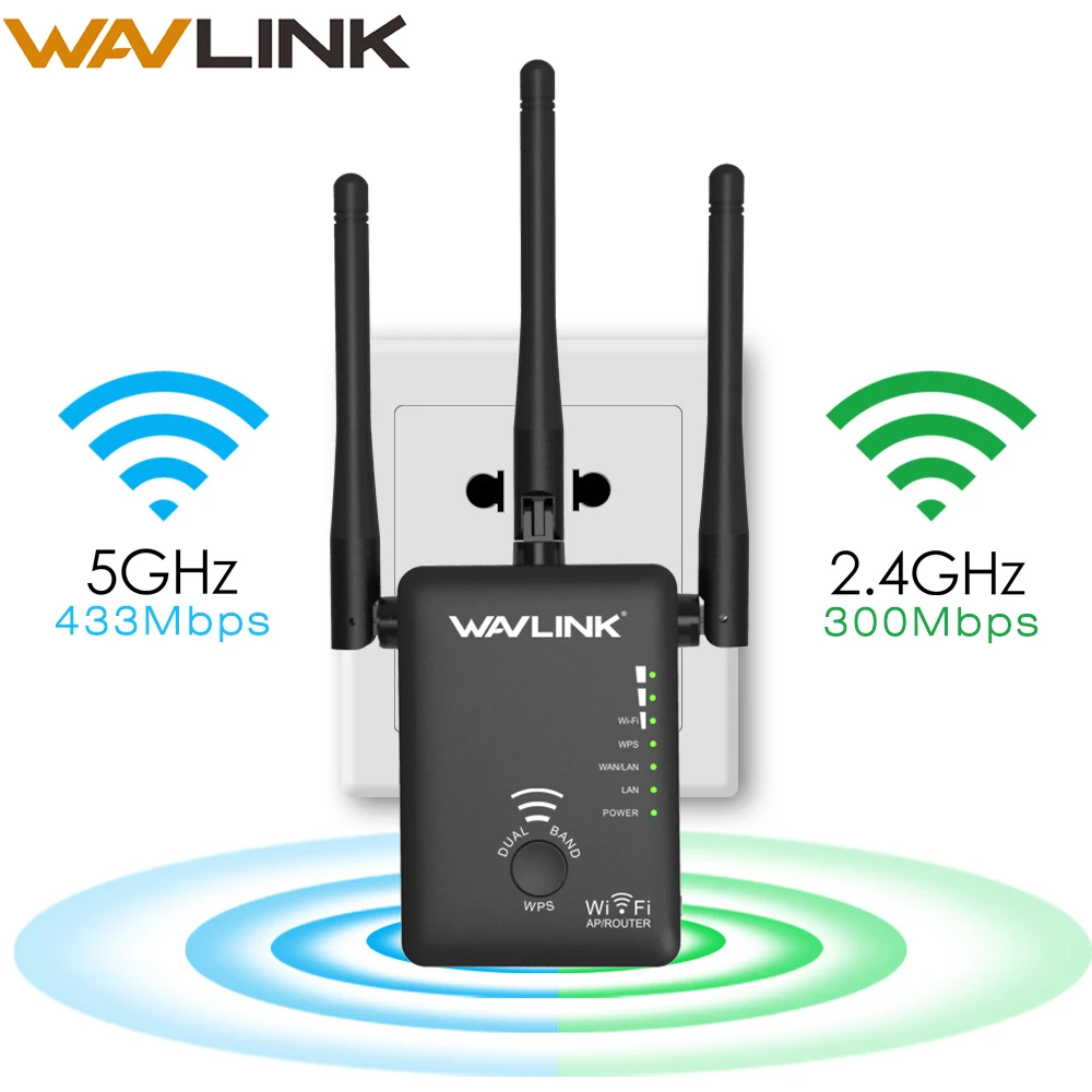 Беспроводной wifi ретранслятор/маршрутизатор двухдиапазонный беспроводной Wi-Fi диапазон расширитель wifi усилитель сигнала усилитель с внешними антеннами WPS