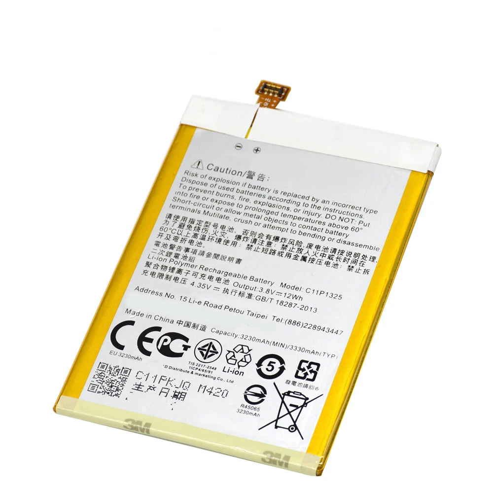 

100% New Battery C11P1325 For ASUS ZenFone 6 A600 A600CG T00G A601CG T00G Z002 ZenFone6 Z6 3230/3330mAh Top Quality Akku +Tools