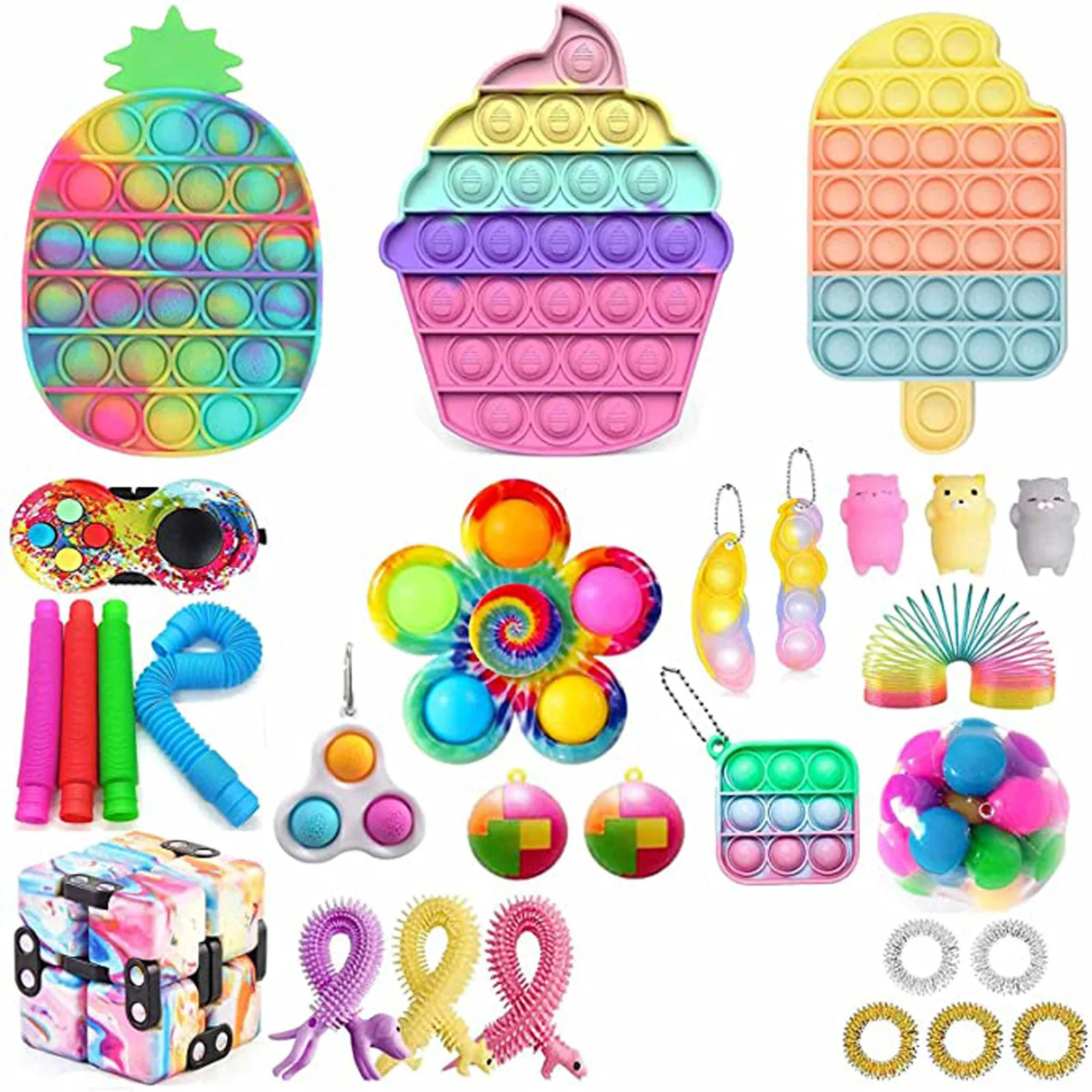 

Игрушка-антистресс для детей и взрослых, набор из 29 игрушек для снятия стресса