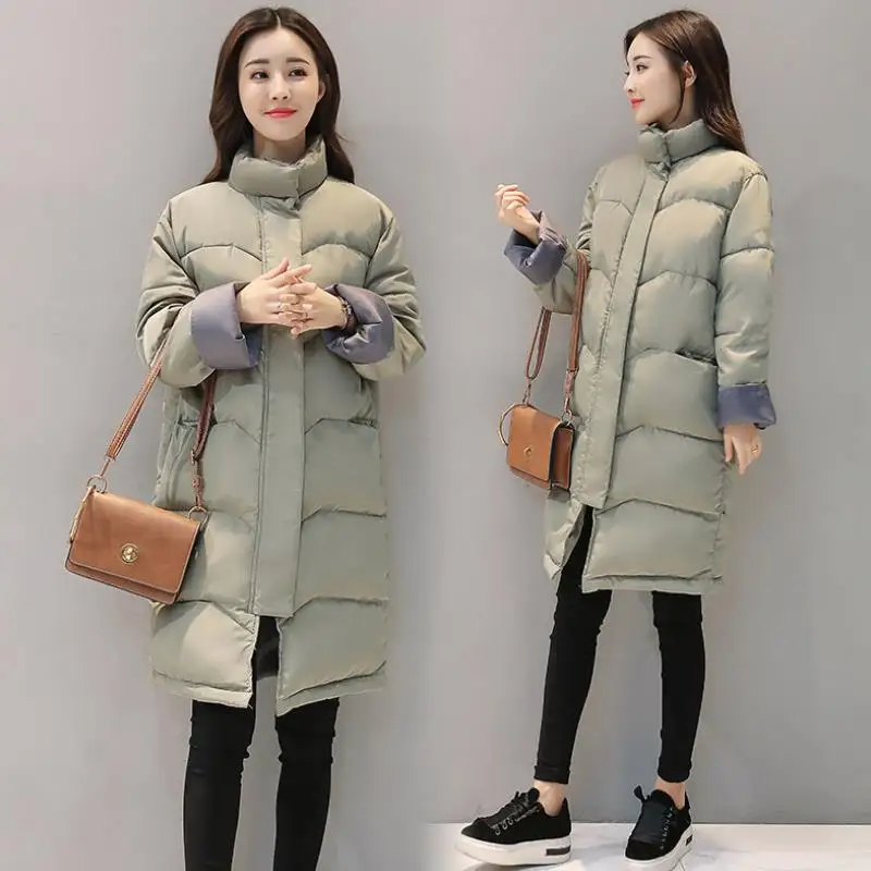 Куртки Новые Длинные парки детская верхняя одежда S-3XL Женская куртка-пуховик для