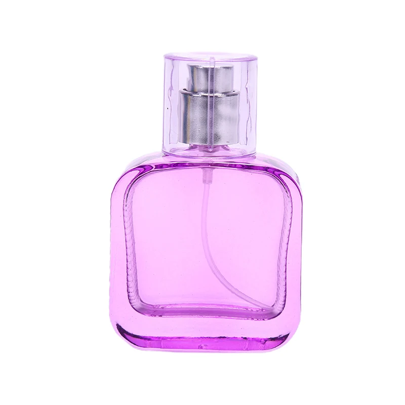 

30ml Glass Refillable Spiral Thick Bottom Square Glass Atomizer Perfume Bottle