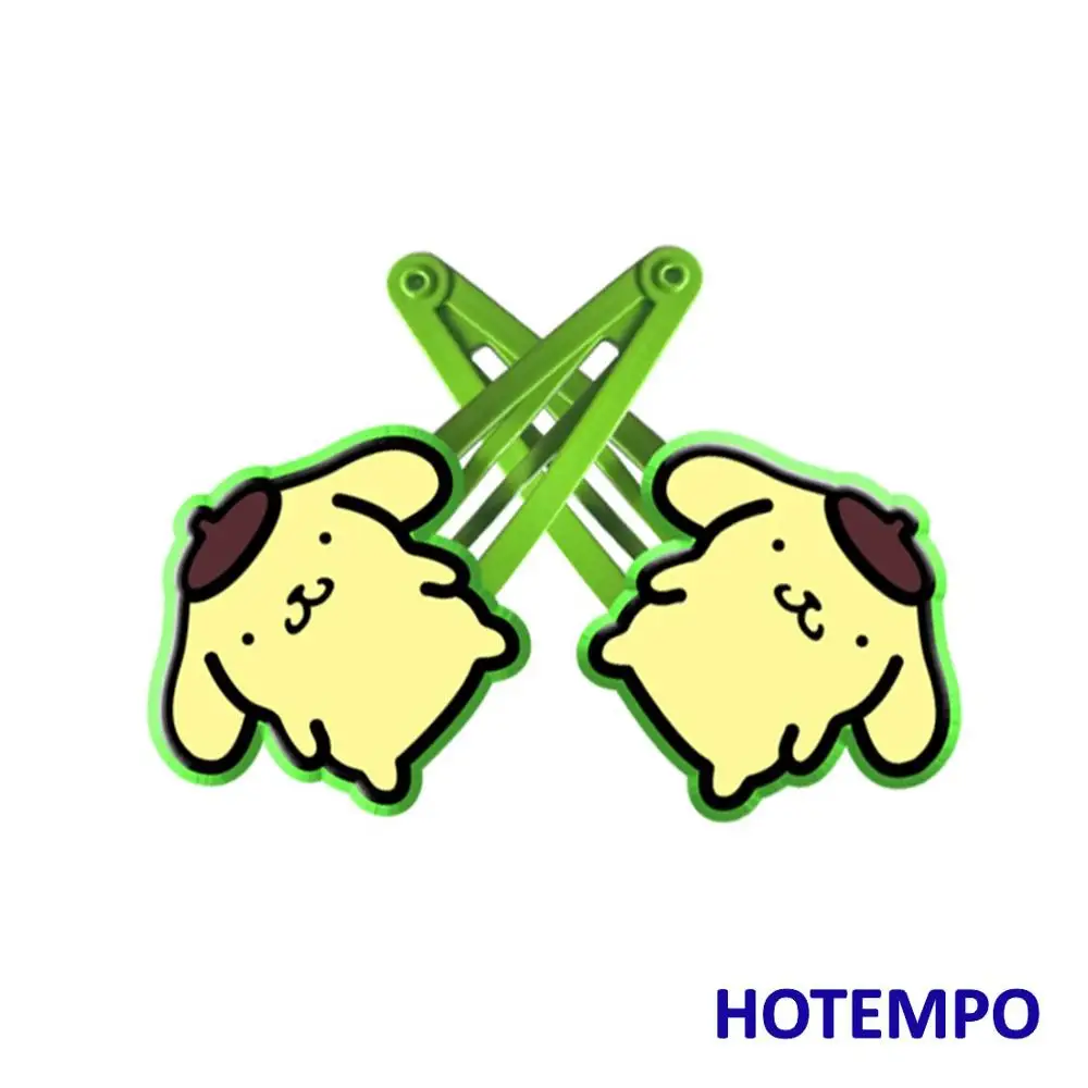 PVCFJ-BDG-GN-LR2P Япония милый мультфильм Kerokero Keroppi волосы для куклы аксессуары Kawaii лягушка шпильки эластичные волосы резинки клип для детей подарок - Цвет: PVCFJ-BDG-GN-LR2P
