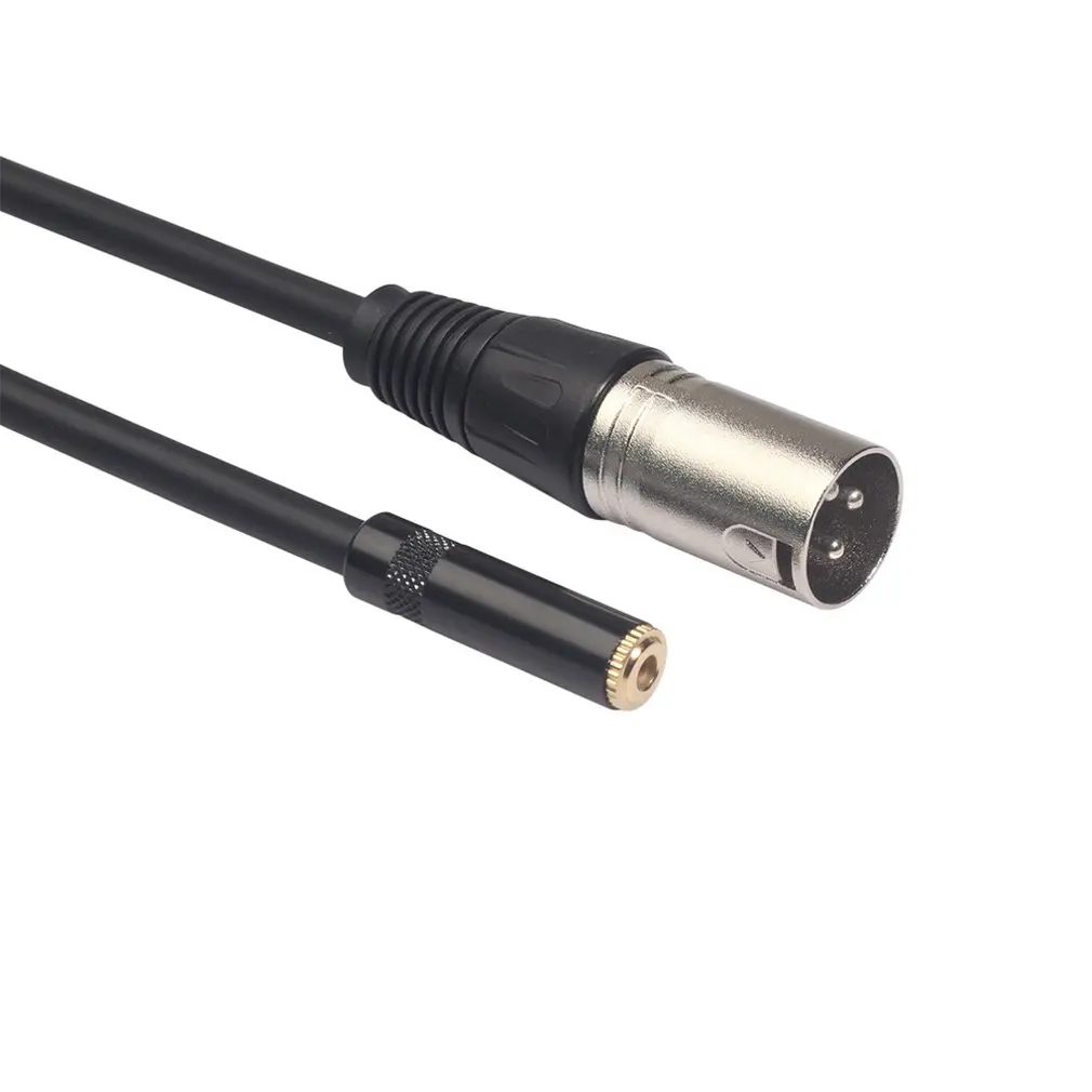 0,3 M Xlr Сделано в Китае 3-контактный разъем для 3,5 мм стерео штекер Экранированный микрофонный кабель ТРС к кабелю для подключения внешних устройств 3,5 мужского и женского пола 52923A