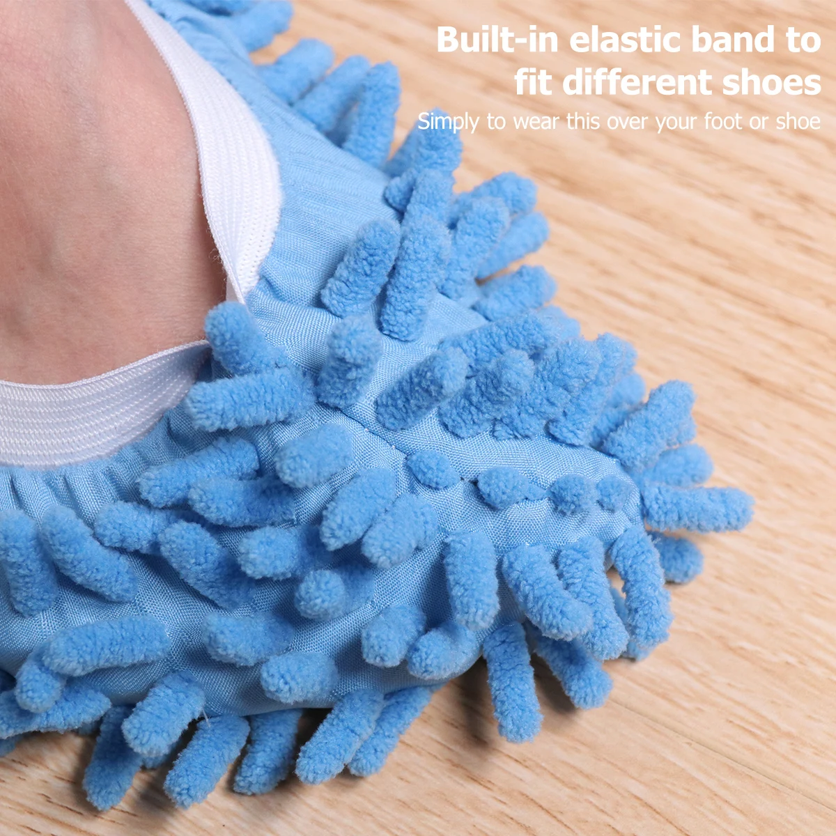 6 шт. многоразовые носки из микрофибры для мытья пола|Метлы и совки| |