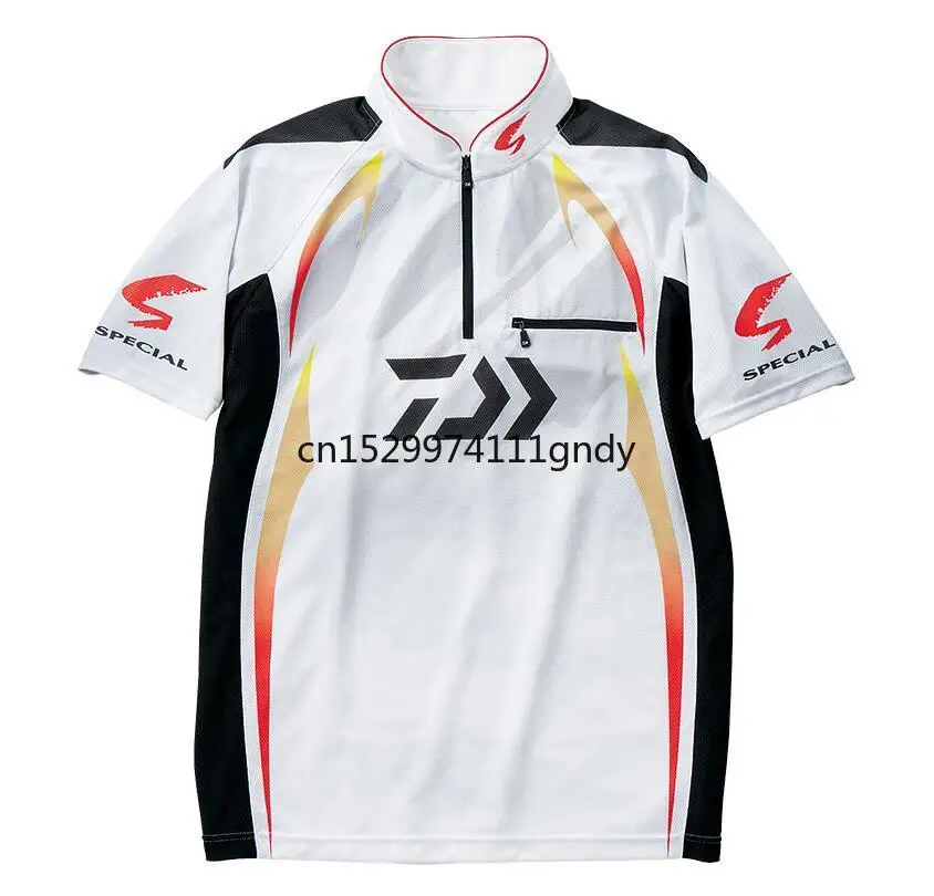 

2020 Summer Brand Daiwa Dawa Clothing Breathable Quick Dry Anti-UV Fishing Clothes Short Sleeve Fishing Shirt Camisas Pesca