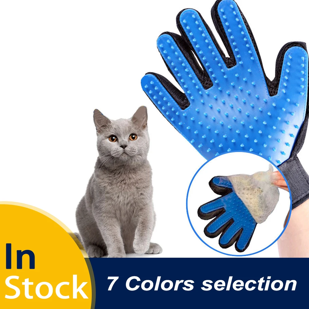 Перчатки &quotКошка&quot Кошка Уход за лошадьми перчатки для удаления шерсти